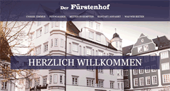 Desktop Screenshot of fuerstenhof-kempten.de